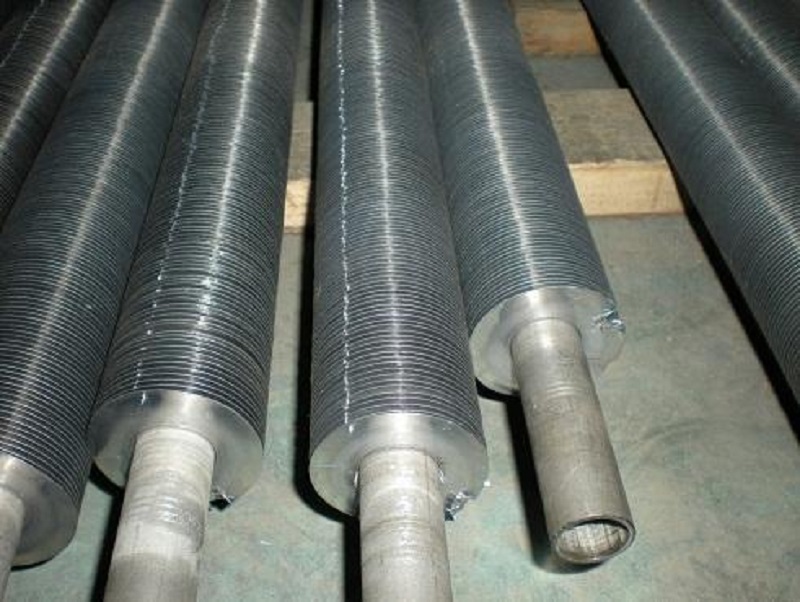 Different types of helical high finned tubes