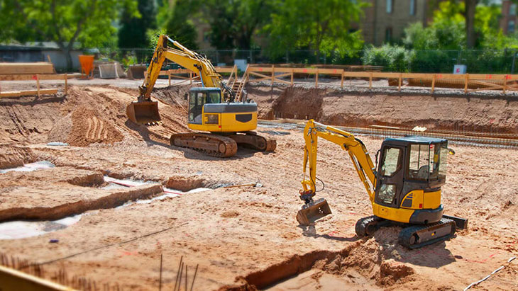 What does construction site preparation include?