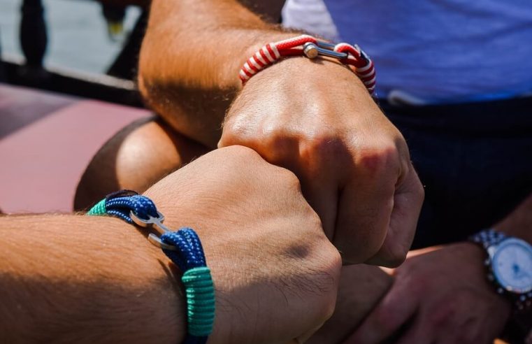 Sharing a friendship bracelet for a strong relationship with a loved one